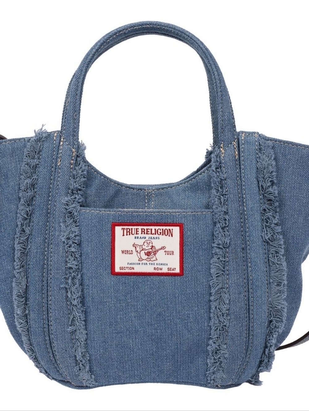 True Religion Denim Blue Hobo Handbag